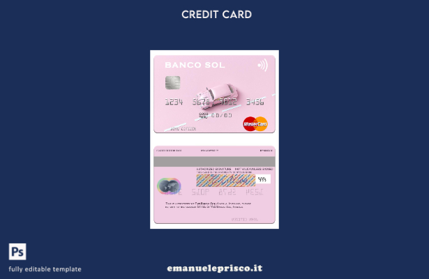 modello mastercard Angola Banco Sol in stile verificato